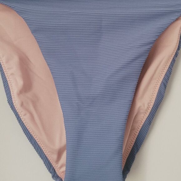 New J.Crew Ribbed High-Rise Cheeky Bikini Bottom Size Small NWT - Picture 3 of 8